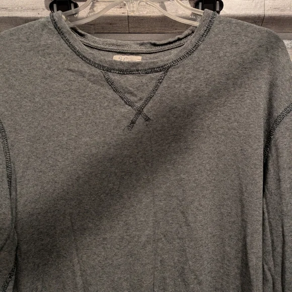 J. Crew Gray Long Sleeve Tee - Picture 3 of 5